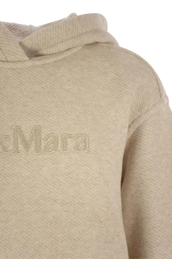 25SS 막스마라 GARY 가리 로고 자수 후드 티셔츠 2511921018600 002 SAND - MAX MARA