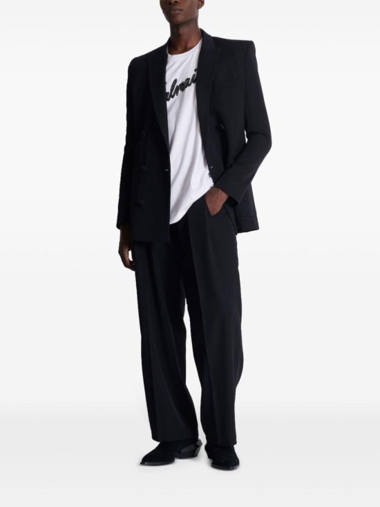 25SS 발망 반팔 티셔츠 EH1EH175PC70 BLANCNOIR - BALMAIN