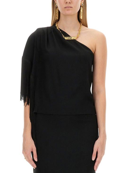 24FW 모스키노 반팔 티셔츠 08035533 BLACK