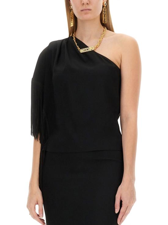 24FW 모스키노 반팔 티셔츠 08035533 BLACK - MOSCHINO