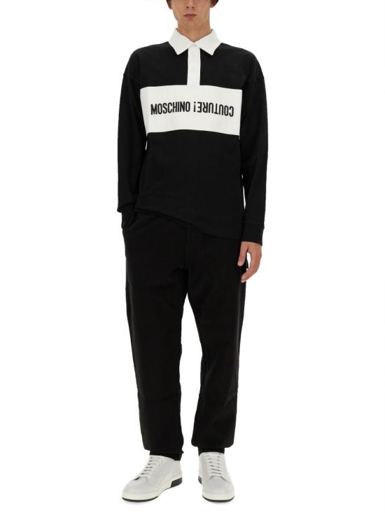 24FW 모스키노 스트레이트 팬츠 03317019 BLACK - MOSCHINO