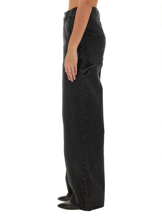 24FW 이자벨마랑에뚜왈 스트레이트 팬츠 PA0396FA BLACK - ISABEL MARANT ETOILE