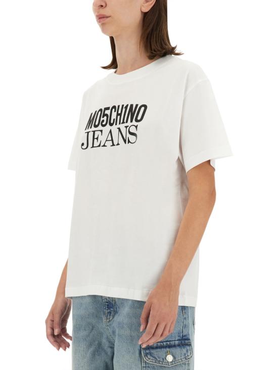 24FW 모스키노 반팔 티셔츠 07028733 WHITE - MOSCHINO