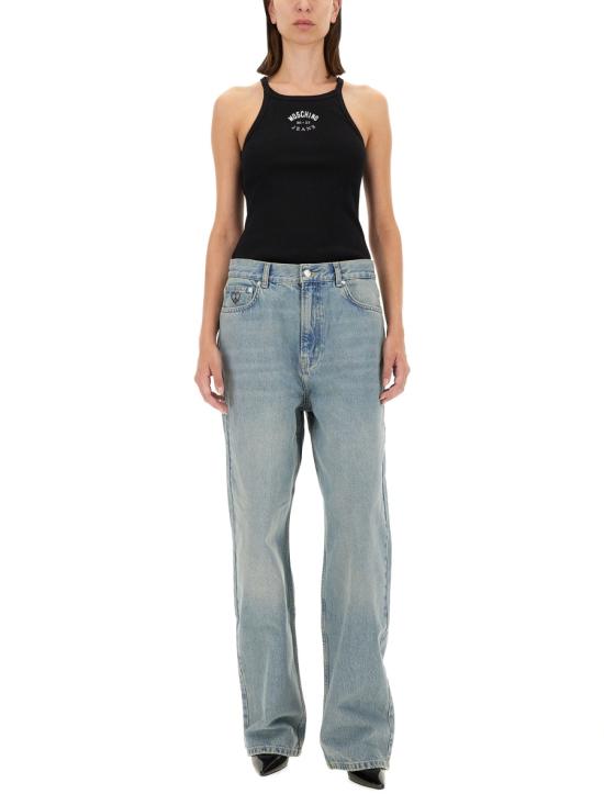 24FW 모스키노 민소매 티셔츠 08038734 BLACK - MOSCHINO