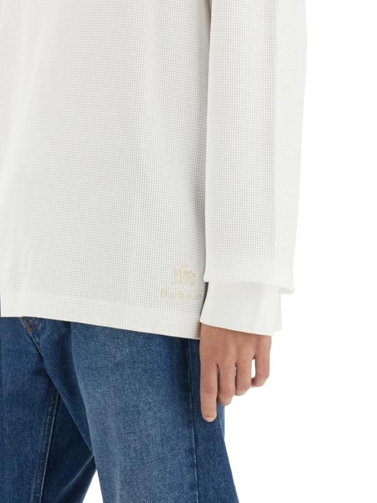  바라쿠타 긴팔 티셔츠 BRTEE0019 WHITE - BARACUTA