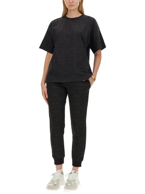 24FW 모스키노 반팔 티셔츠 07067745 BLACK - MOSCHINO