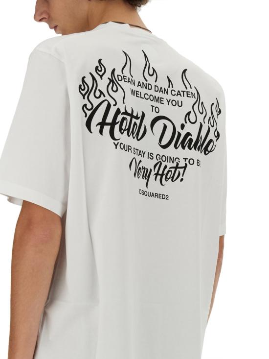  디스퀘어드2 반팔 티셔츠 S74GD1348 WHITE - DSQUARED2