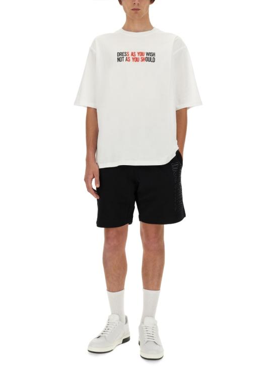 24FW 모스키노 반팔 티셔츠 07047041 WHITE - MOSCHINO