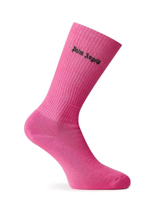  팜앤젤스 양말 PWRA007F23FAB0023210 PINK - PALM ANGELS