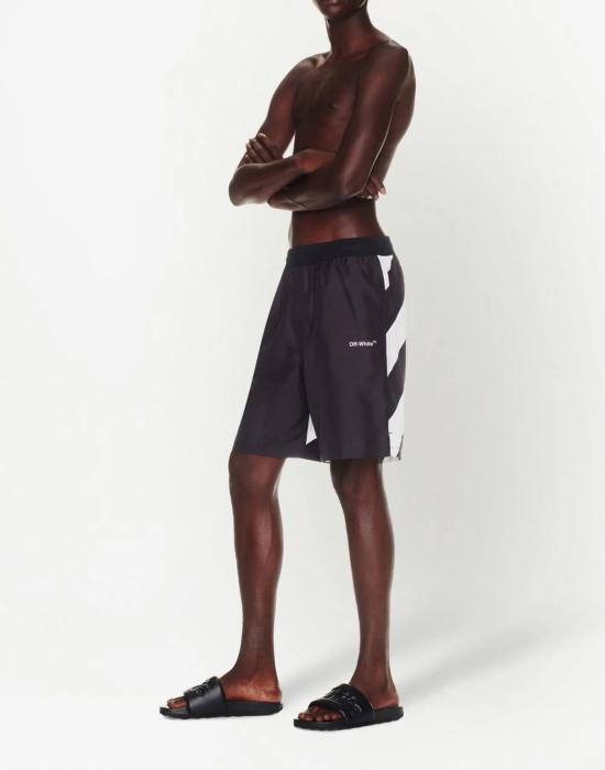  오프화이트 스윔팬츠 OMFD008S23FAB0011001 BLACK - OFF WHITE