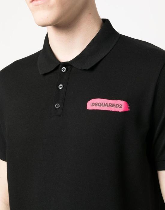 24FW 디스퀘어드2 폴로 티셔츠 S74GL0073S22743900 BLACK - DSQUARED2
