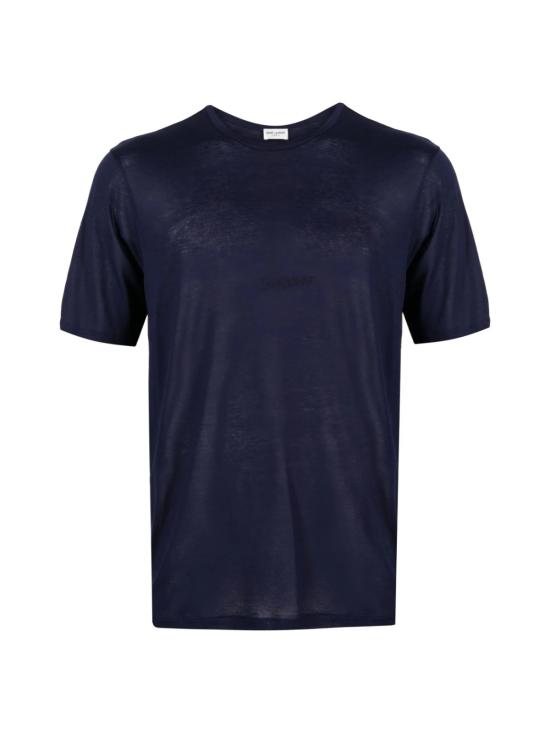 25SS 생로랑 반팔 티셔츠 749102Y37IL4573 BLUE