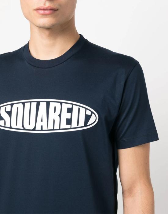  디스퀘어드2 반팔 티셔츠 S74GD1097S23009478 BLUE - DSQUARED2