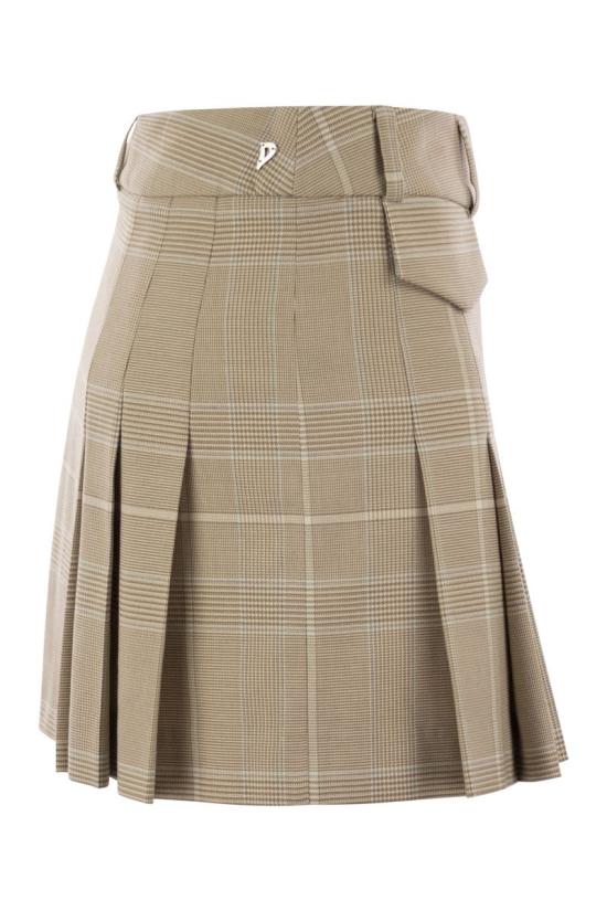  돈답 숏 스커트 G574QS0164DXXX 020 BEIGE - DONDUP