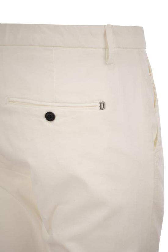  돈답 스트레이트 팬츠 UP235GSE043UPTD 017 WHITE - DONDUP