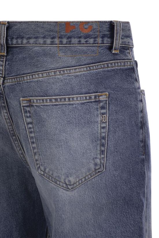  돈답 스트레이트 팬츠 UP656DF0282UHX4 800 MEDIUM DENIM - DONDUP