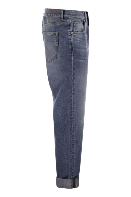  돈답 스트레이트 팬츠 UP656DF0282UHX4 800 MEDIUM DENIM - DONDUP