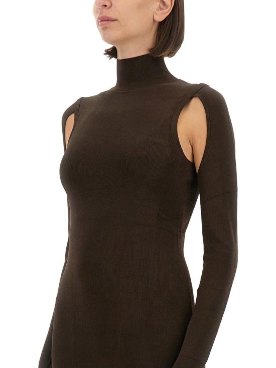  헬무트랭 미디 원피스 O06HW704 DARK BROWN - HELMUT LANG