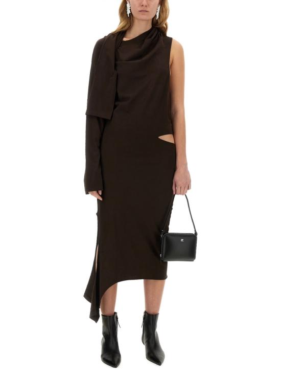  쿠레쥬 미디 원피스 424JRO486JS BROWN - COURREGES