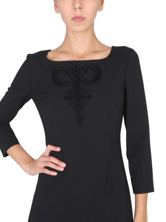  모스키노 미디 원피스 04415825 BLACK - MOSCHINO