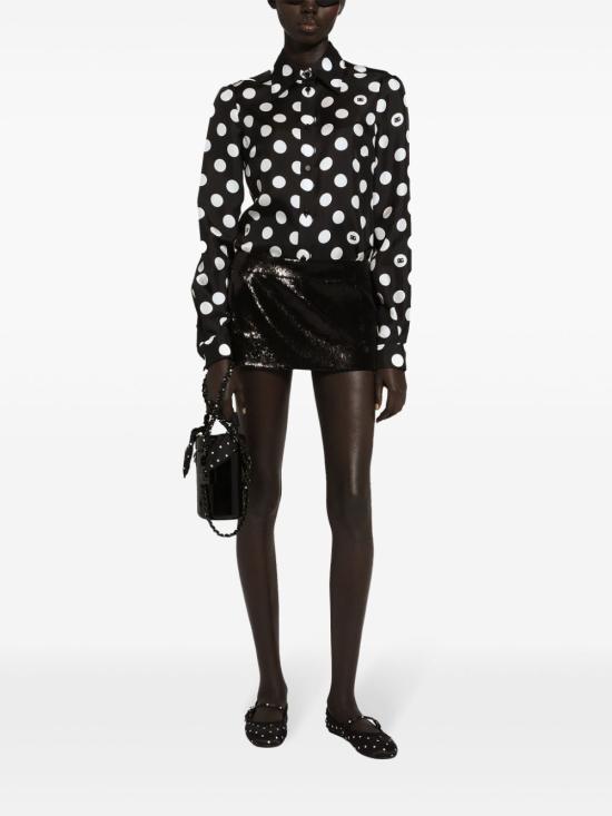 24FW 돌체앤가바나 숏 스커트 F4CWOT BLACK - DOLCE & GABBANA