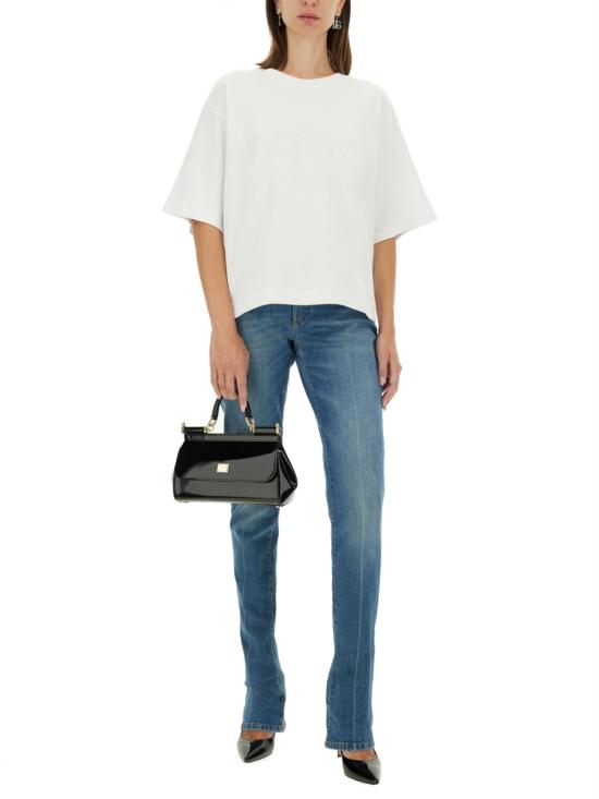  돌체앤가바나 반팔 티셔츠 F8V11Z WHITE - DOLCE & GABBANA