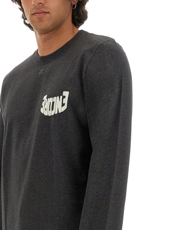  쿠레쥬 긴팔 티셔츠 324JTS092 BLACK - COURREGES