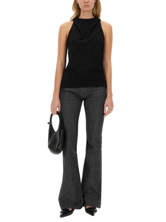  쿠레쥬 민소매 티셔츠 424JDE091JS BLACK - COURREGES