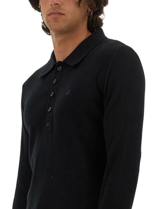  쿠레쥬 폴로 티셔츠 324MPO038 BLACK - COURREGES