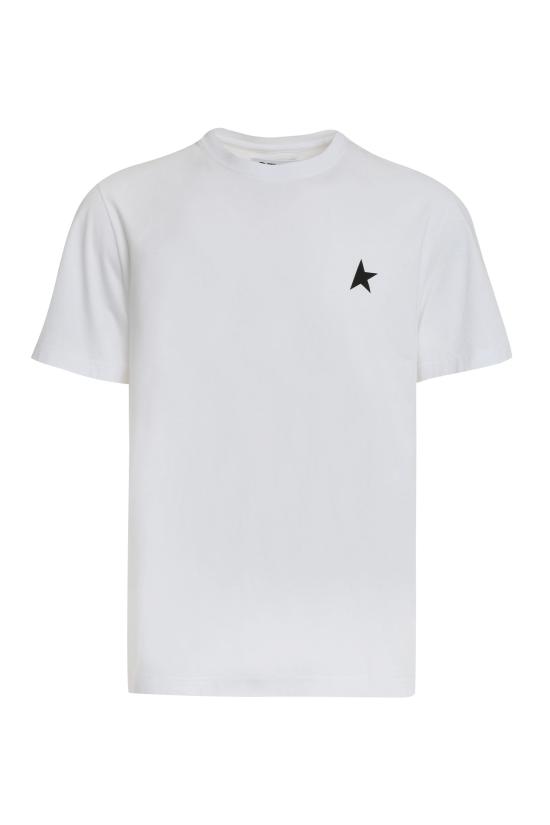 25SS 골든구스 반팔 티셔츠 GMP01220P00059310364 OPTIC WHITE BLACK