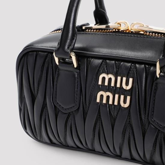 26SS 미우미우 토트백 5BB142VOONAN88 F0002 BLACK - MIU MIU