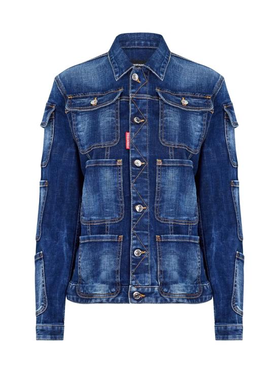  디스퀘어드2 데님 자켓 S72AM0954S30342470 BLUE