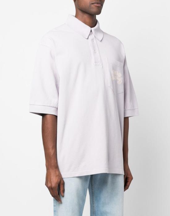 아크네 스튜디오 로고 자수 폴로셔츠 BL0326CSS104 PURPLE - ACNE STUDIOS
