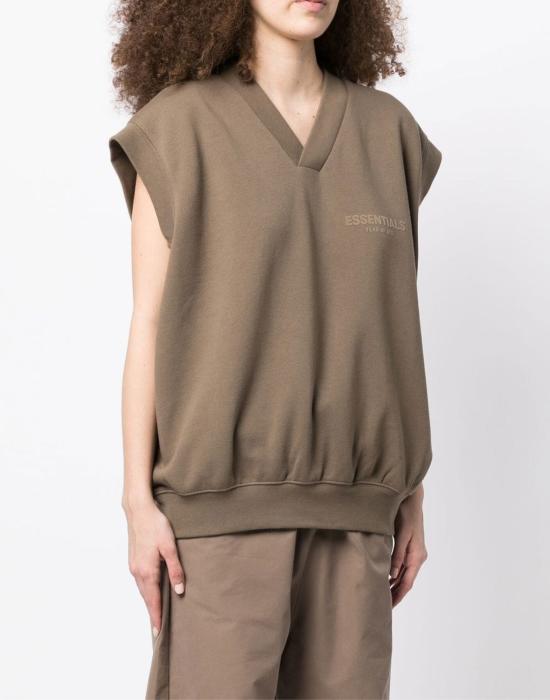  피어오브갓 반팔 티셔츠 192SU225054FW BROWN - FEAR OF GOD