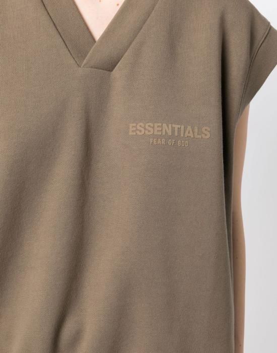  피어오브갓 반팔 티셔츠 192SU225054FW BROWN - FEAR OF GOD