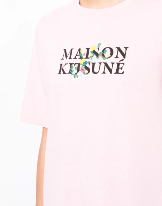  메종키츠네 반팔 티셔츠 LW00116KJ0119P603 PINK - MAISON KITSUNE