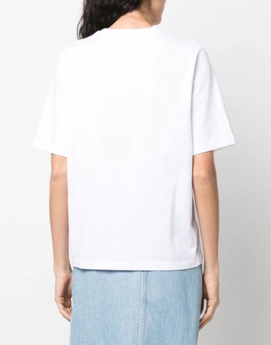  메종키츠네 반팔 티셔츠 LW00116KJ0119P100 WHITE - MAISON KITSUNE
