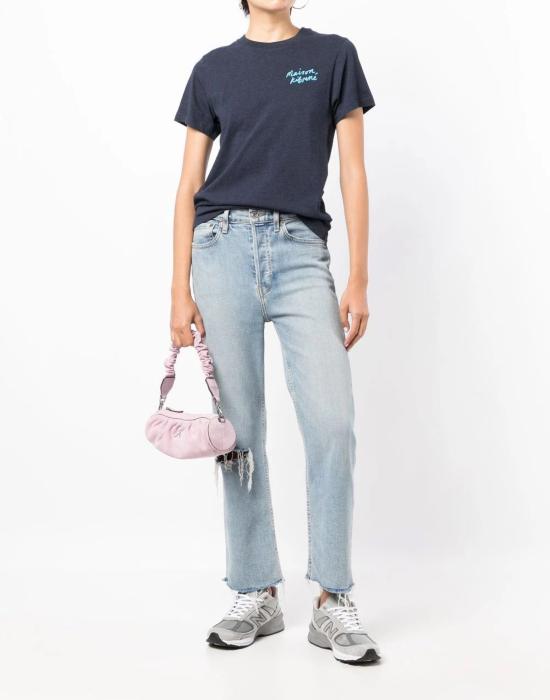  메종키츠네 반팔 티셔츠 IW00131KJ0035H481 BLUE - MAISON KITSUNE
