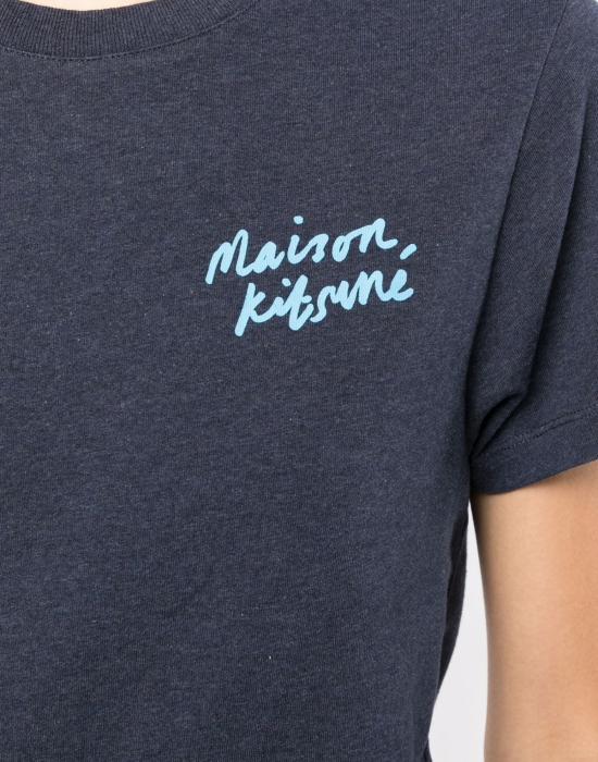  메종키츠네 반팔 티셔츠 IW00131KJ0035H481 BLUE - MAISON KITSUNE