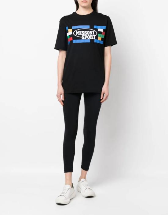  미소니 반팔 티셔츠 2301DC23SL00BJ00EB BLACK - MISSONI