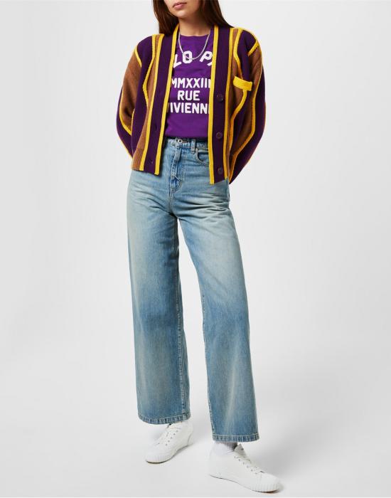  겐조 반팔 티셔츠 FD52TS0424SO83 PURPLE - KENZO