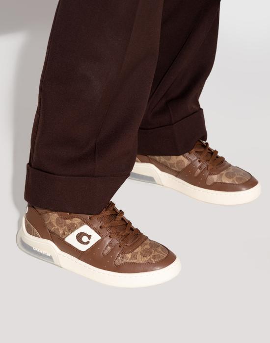  코치 스니커즈 C3158SAD BROWN - COACH