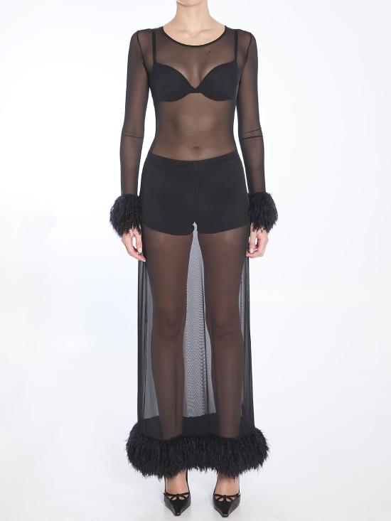  마린세르 롱 원피스 WDR276ACJER0004 BK99 BLACK