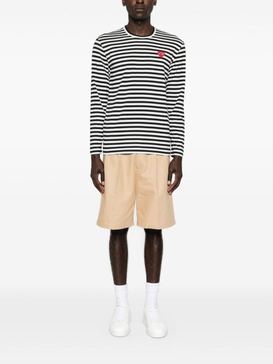 26FW 꼼데가르송 반팔 티셔츠 P1T164 BLACKWHITE - COMME DES GARCONS