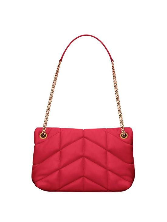  생로랑 루루 푸퍼 스몰 체인 백 5774761EL07 6937 RED - SAINT LAURENT