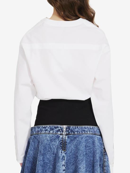  알라이아 바디수트 티셔츠 AA9C09536T611000 BLANC - ALAIA