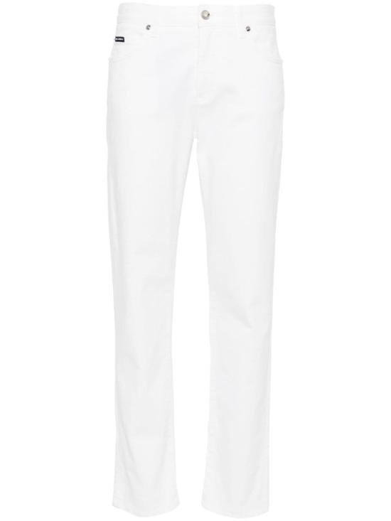  돌체앤가바나 스트레이트 팬츠 FTCS0DG8IB7S9001 WHITE