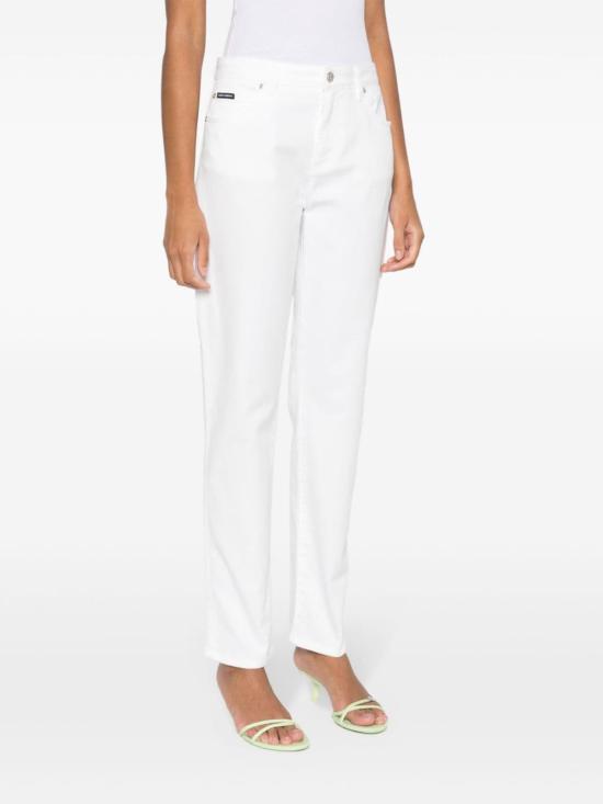  돌체앤가바나 스트레이트 팬츠 FTCS0DG8IB7S9001 WHITE - DOLCE & GABBANA