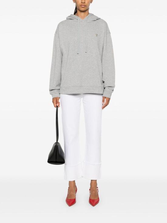  트윈셋 후드 티셔츠 242TP24900082M GRIGIO MEDIO - TWINSET