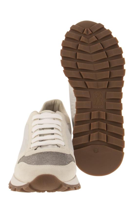  브루넬로 쿠치넬리 스니커즈 MZSFG1960C6280 WHITE - BRUNELLO CUCINELLI
